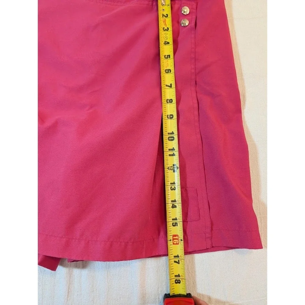 IZOD Golf Skort Womens 12 Hot Pink Pleated Front‎ Pockets Golfing